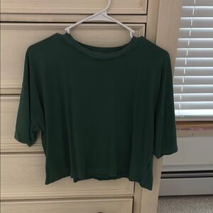 SO Green Boxy Crop T-Shirt Short Sleeve
